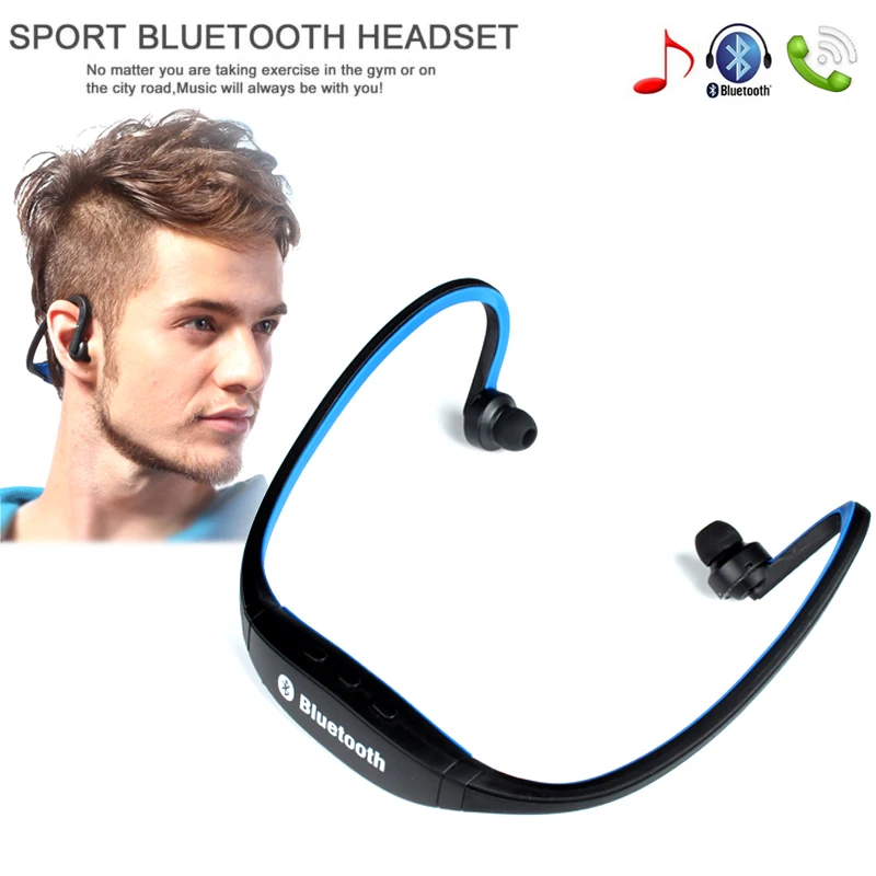 Спортивные Bluetooth наушники S9 без косточек с микрофоном для iphone Huawei XiaoMi мобильный