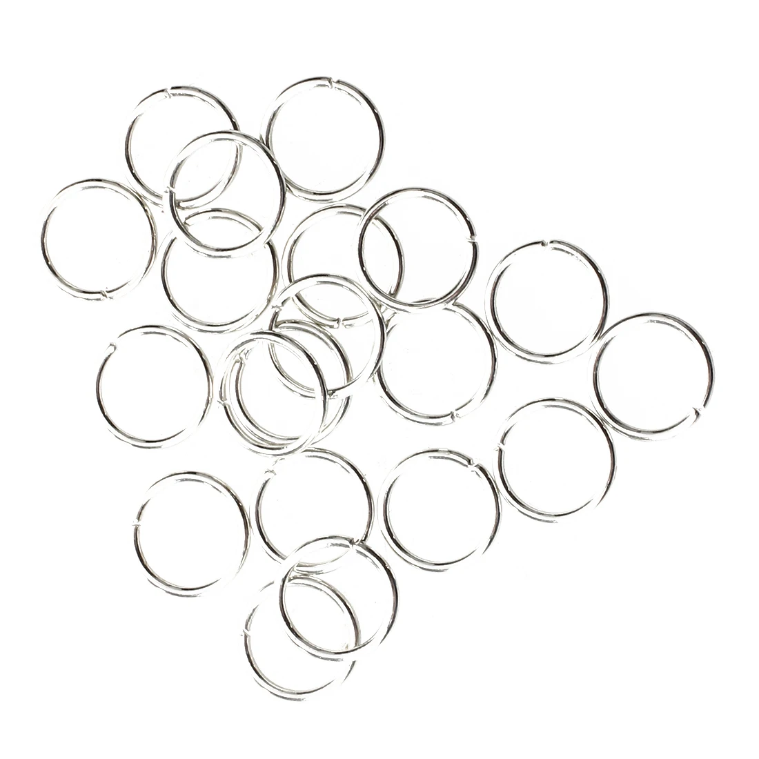 

Gleader 10 Pair Silver Plated Nose Lips Hoop Earrings Ring 10mm HOT