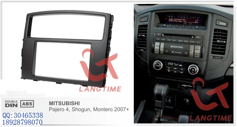 Автомобильная арматура DVD рамка, панель DVD, Dash комплект, фасции, Радио Рамка, аудиокадр для Mitsubishi Pajero4, Shogun, Montero 07+, 2DIN