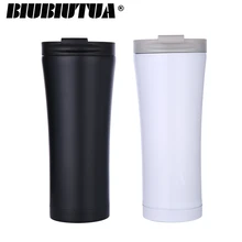 BIUBIUTUA термос с двойными стенками из нержавеющей стали для кофе, кружки, Термокружка, 500 мл, Термокружка, модный стакан, вакуумная колба