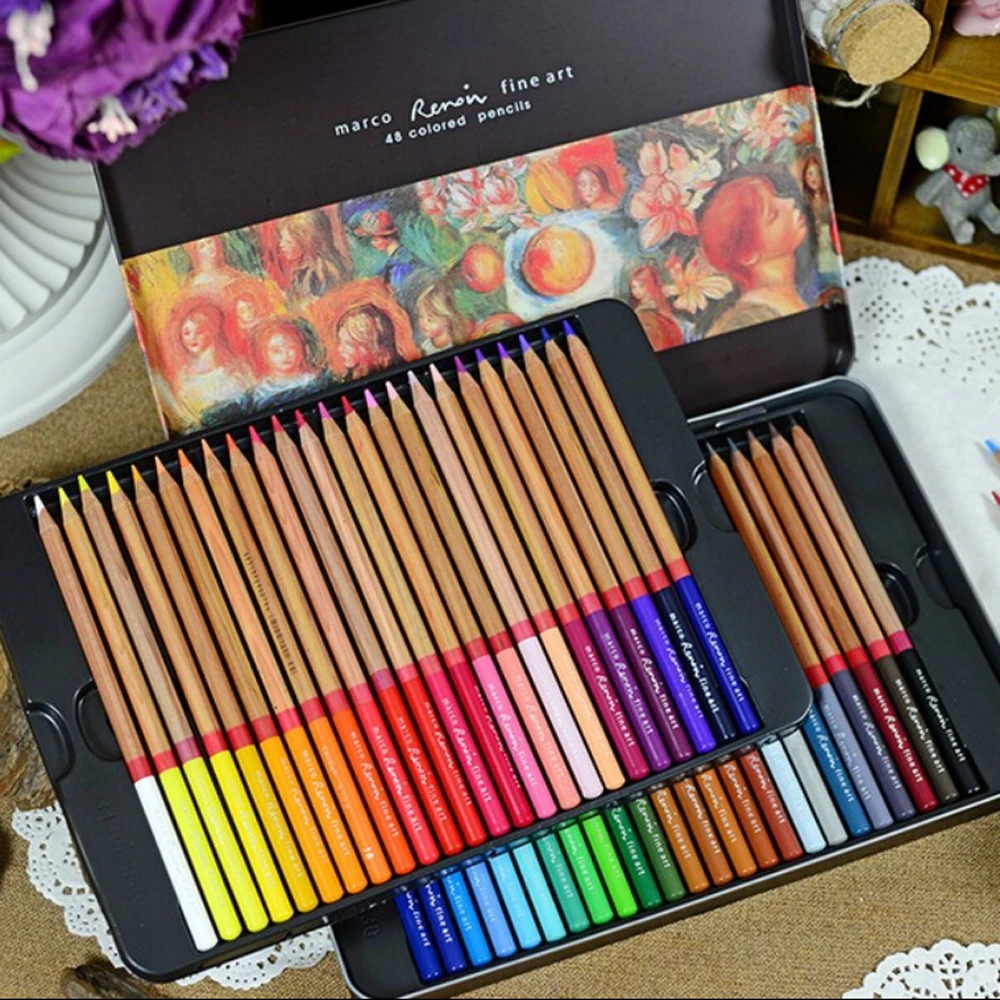 Lapis De Cor Marco Renoir Fine Art 24 36 48 Color Pencils