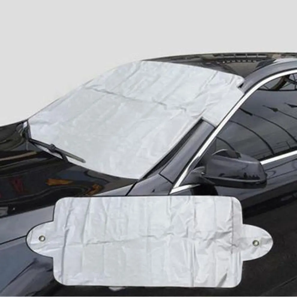 Универсальный автомобильный солнцезащитный козырек, защита от снега и льда для лобового стекла, Зима, Лето, чехлы для лобового стекла автомобиля