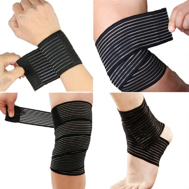 Fitness Elastic Bandage Tape Sports Support Straps Protector Bands Ankle Leg Knee Elbow Wrist Guards For Athletic Use 40cm~180cm
