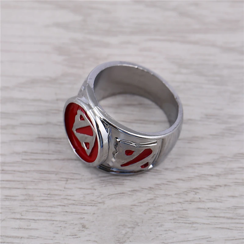 J Store Game Dota 2 кольца с логотипом для мужчин Dota2 Ti8 кольцо из металлического сплава