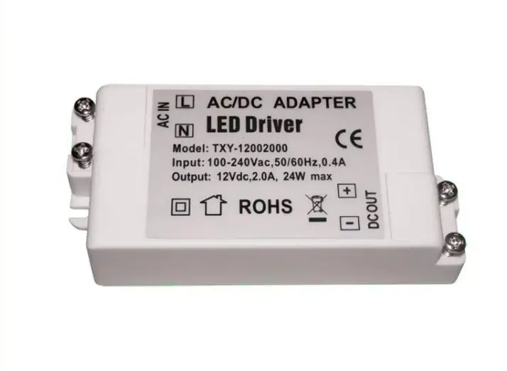 AC 100V-240V to DC 12V 2A 24W LED Driver AC DC Adapter Power Supply Lighting Transformer for LED Bulb Lamp Strip Light e12 t20x48 a601 small lamp light 100v 110v 5w