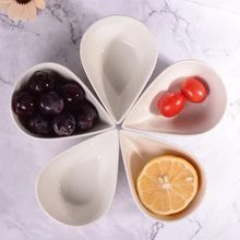 Conjunto de 8 pcs cerâmica tigela de pudim, gota de água forma de bacia, bolo de queijo prato, prato partido