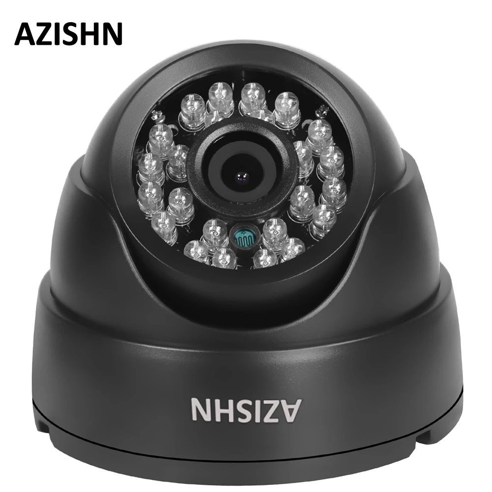 Камера видеонаблюдения AZISHN HD 1080P AHD 2 МП купольная инфракрасная камера ночного
