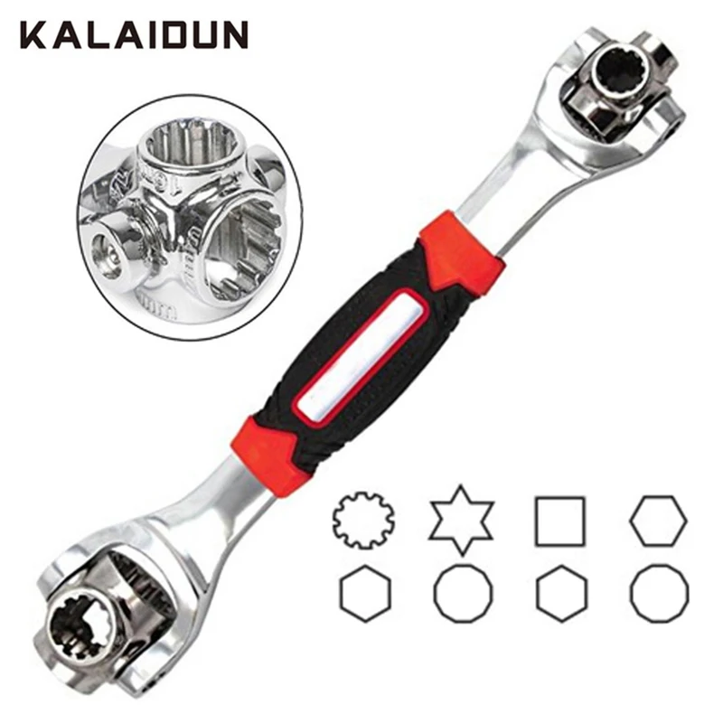 

KALAIDUN Wrench Torque Keys Set Universal Key Ratchet Multitul Spanner 48 In 1 Hand Tools Spline Bolts Torx Furniture Car Repair