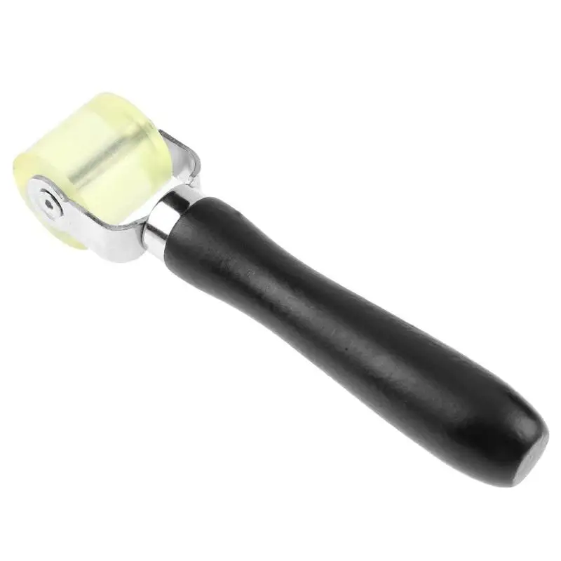 Деревянная ручка Применение прозрачный желтый резиновый ролик Авто звукоизолирующий высокого качества автомобиля Deadener применение ролик
