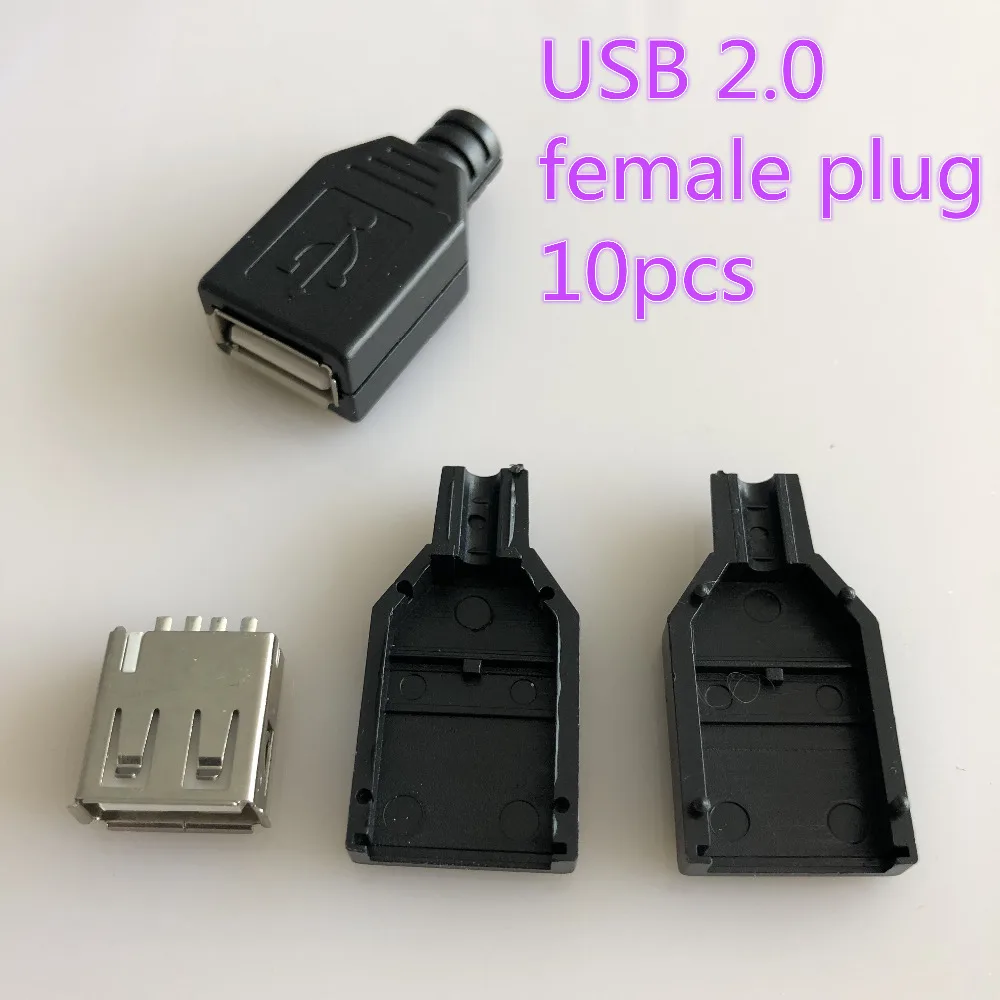 10 шт./лот YT2151 USB 2,0 мужской/женский разъем для сварки данных OTG разъем линии DIY аксессуары Прямая поставка