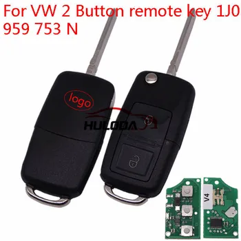 

huloda For VW 3 Button remote control 1J0 959 753 N with ID48 chip-434mhz