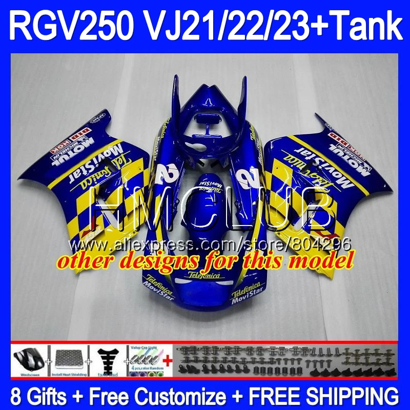 + Бак для SUZUKI VJ21 RGV250 88 89 90 91 92 93 39HM.20 RGV 250 VJ22 1988 1989 1990 1991 1992 обтекатель Горячий