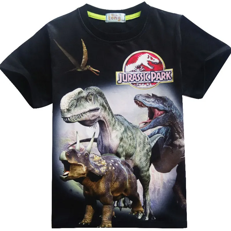 

Jurassic Park Various Boys Girls Clothes T-shirt Dinosaur Movie Kids Children Short Sleeve Print Toddler Baby Boy Girl Clothing