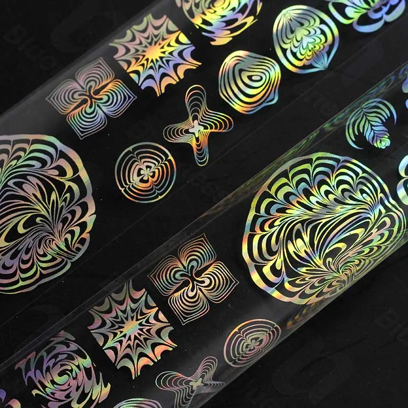 4*100 см наклейки для ногтей ногтей Фольга holografico лазерной Серебряный цветок ногтей Фильм полное покрытие ногтей наклейки передача фольги наклейка для ногтей - Цвет: jq287foil