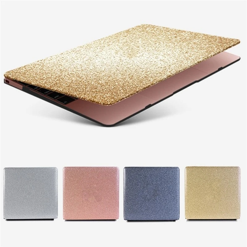 Matte Glitter Bling Case for APPle Macbook Air Pro Retina 11 12 13 15 with Touch Bar 2017 A1706 A1707 A1708 for Macbook 11 Case