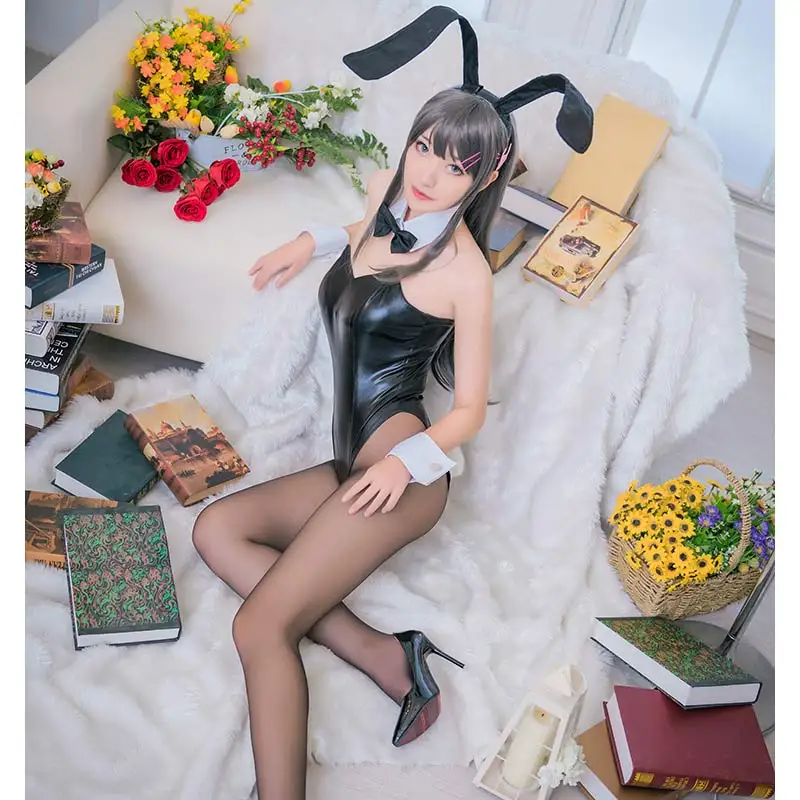 Сексуальный женский комбинезон для косплея Buta Yarou wa из аниме Seishun Bunny Girl Senpai no Yume wo