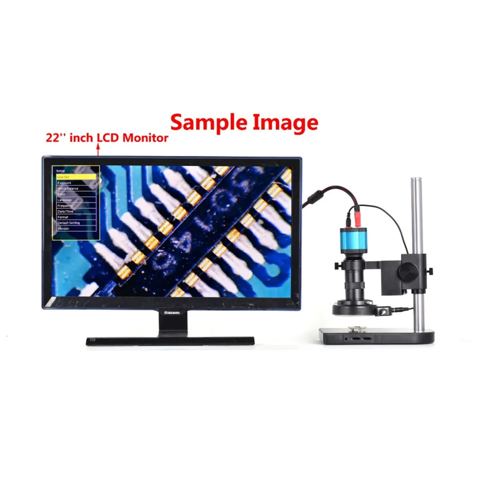 21MP 1080P 60FPS 2K HDMI USB промышленный микроскоп камера 100X C-mount объектив цифровой микроскоп электронный паяльный микроскоп