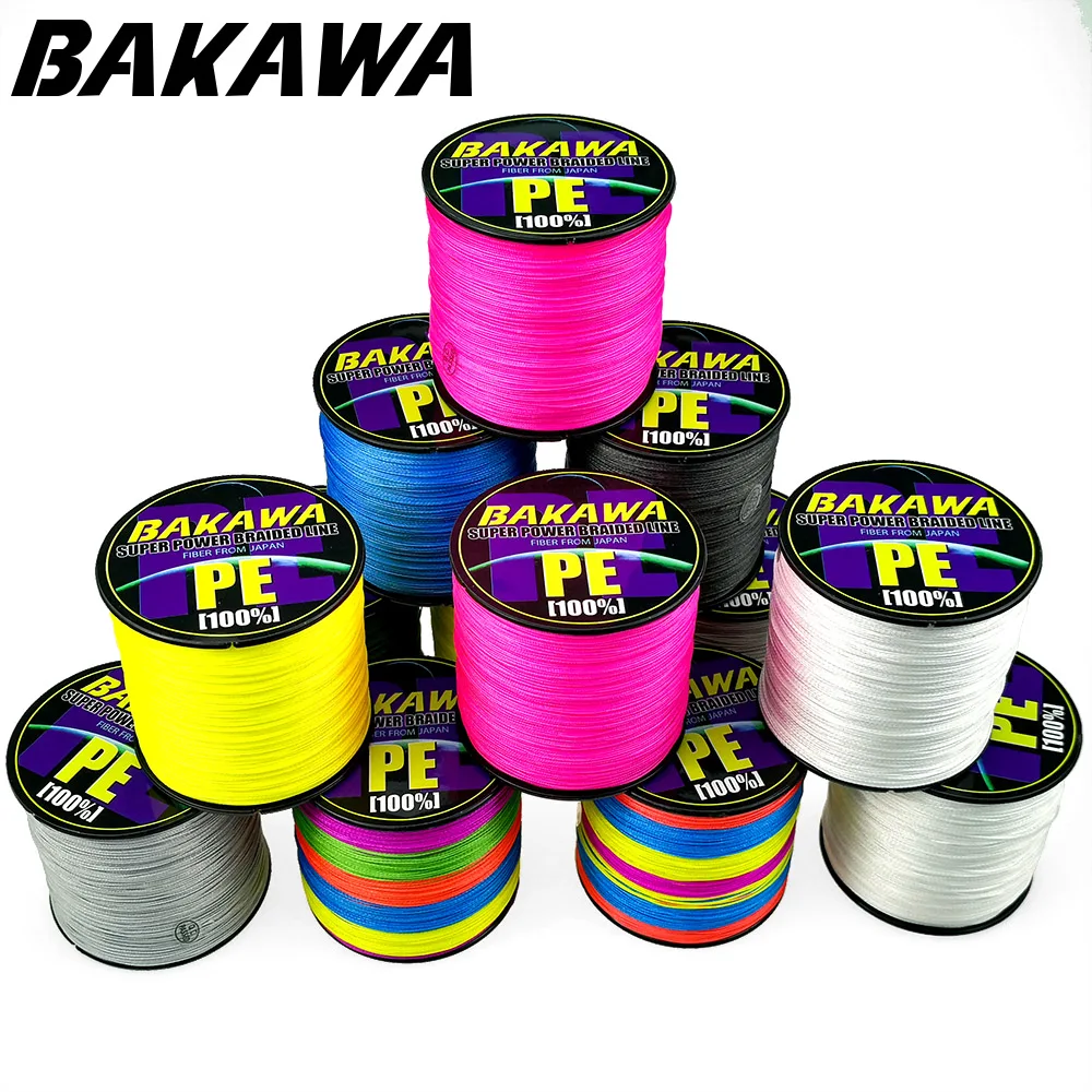 

BAKAWA Braided Fishing Line 8 Strand 500M PE Multifilamento Wire Goods For Carp Fishing cord tresse peche Super Strong
