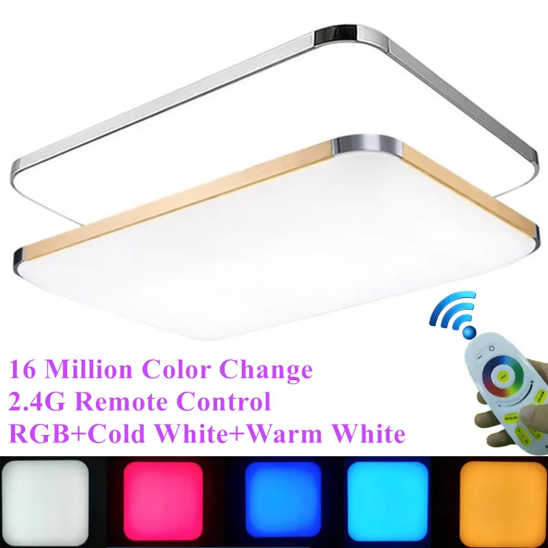 

NEW Modern 2.4G RF Remote Group Controlled RGB Colorful Pendant Lamp Dimming Smart LED Ceiling Lamp For Living Room and Bedroom