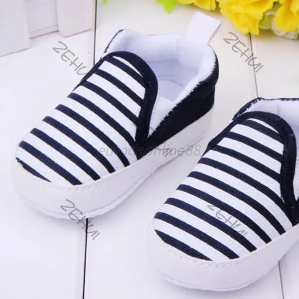 Marca niños bebé niños zapatos antideslizantes rayas primeros caminantes bebes zapatos ninas recién nacidos infantil