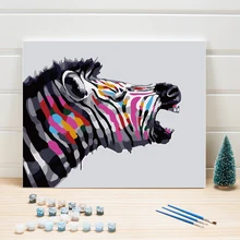 Картина по номеру лошадь на холст своими руками животное ручная роспись цифровой модуль раскраска художественная картина для гостиной спальни дети рисование