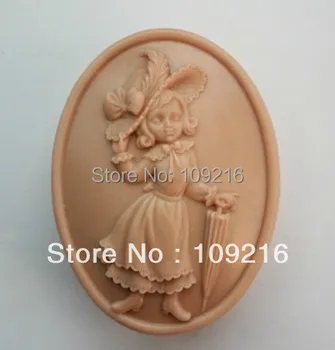 

1pcs Beautiful Lady(ZX1562)Handmade Soap Mold Crafts DIY Mold