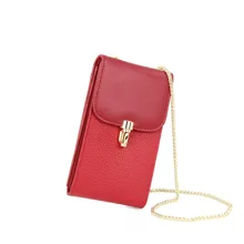 Фирменный дизайн Для женщин из натуральной кожи мини Сумки маленький сотовый телефон Crossbody сумки Повседневное дамы лоскут цепи посылка Borsa Donna