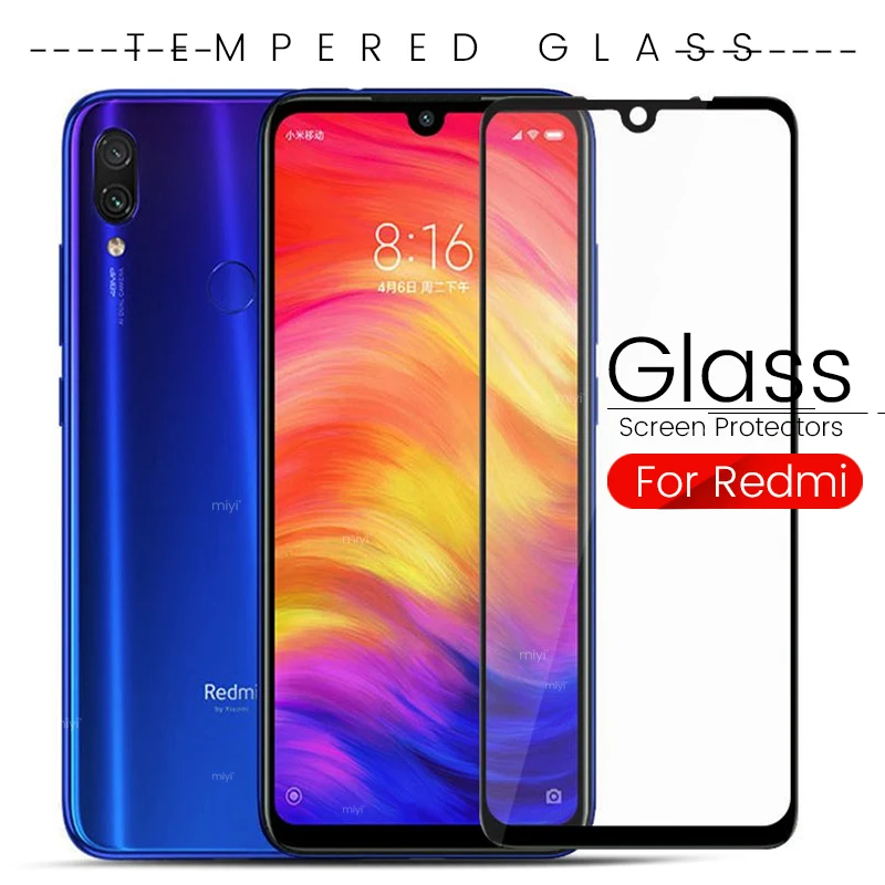

screen protectors for xiaomi redmi note7 note6 note5 glass protective glass for redmi note 7 5 6 pro tempered glass film cover