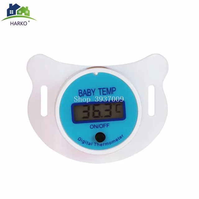 Termómetro Digital para pezón para bebé chupete de silicona médico termómetro LCD para cuidado de la salud para niños 4