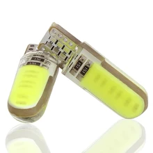 T10 194 2825 WY5W W5W COB светодиодный силикагель Водонепроницаемый Клин светильник габаритный автомобильный фонарь для чтения купольная лампа автоматическая парковка лампы 12V