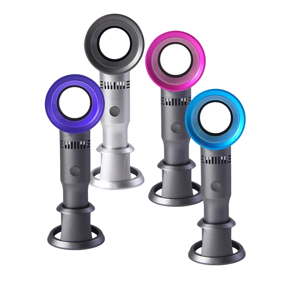 

Mini Fan Ventilator Handheld Bladeless Fan Air Fan Cooler USB With Three Gears Rechargeable Portable Cooler Fan For Outdoor