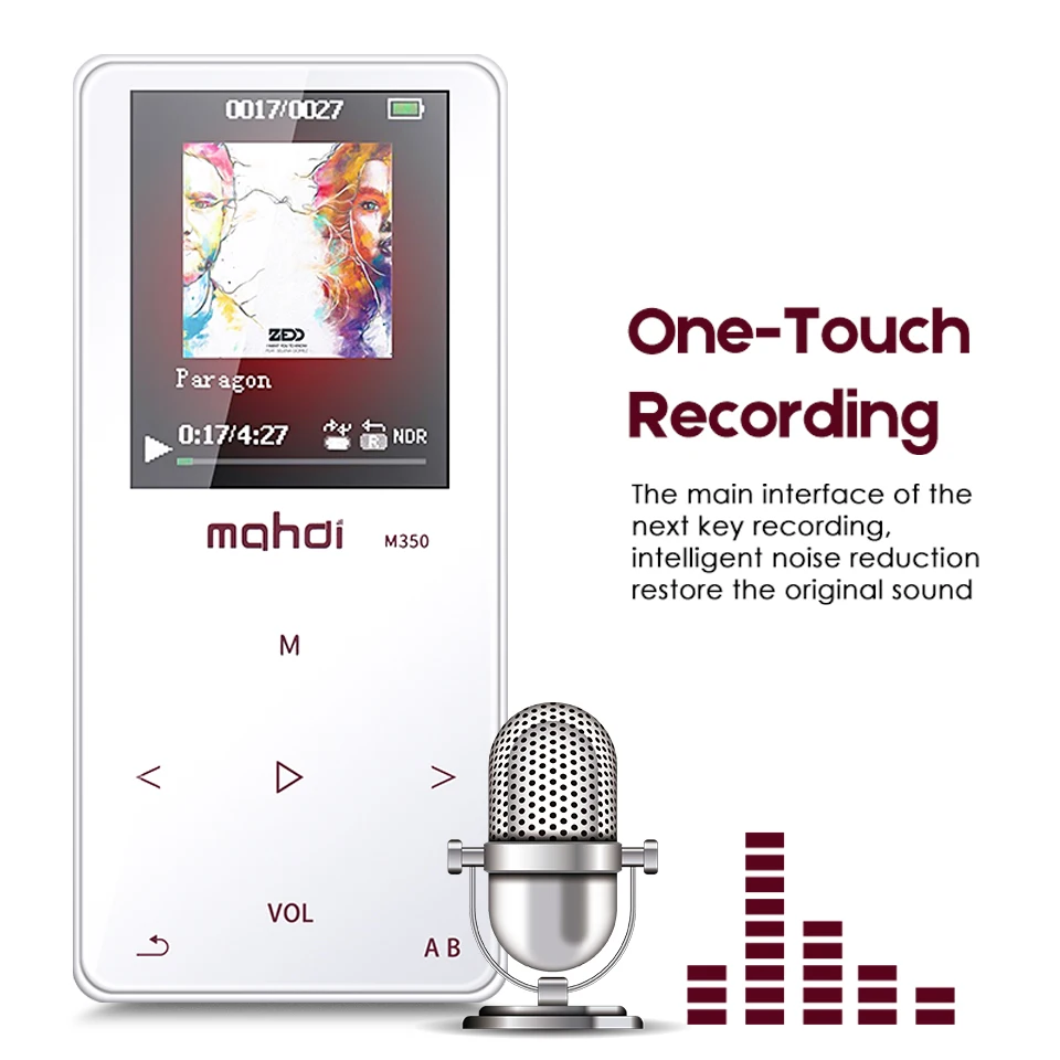 

8G Memory Professional Flac APE Music HiFi Lossless Player Recorder Mini Walkman Audio Radio Speler Colorfly LCD Screen Earphone