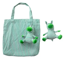 Красивые игрушки-животные складной хлопчатобумажная хозяйственная сумка Экологичные дамы подарок складные многоразовые сумка портативный Kawaii школьная сумка