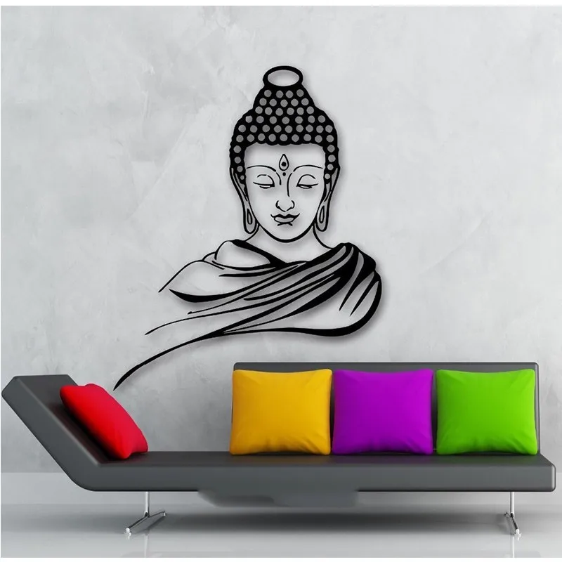 Home Decor Wall Sticker Religion Buddhism Buddha Meditation Wall