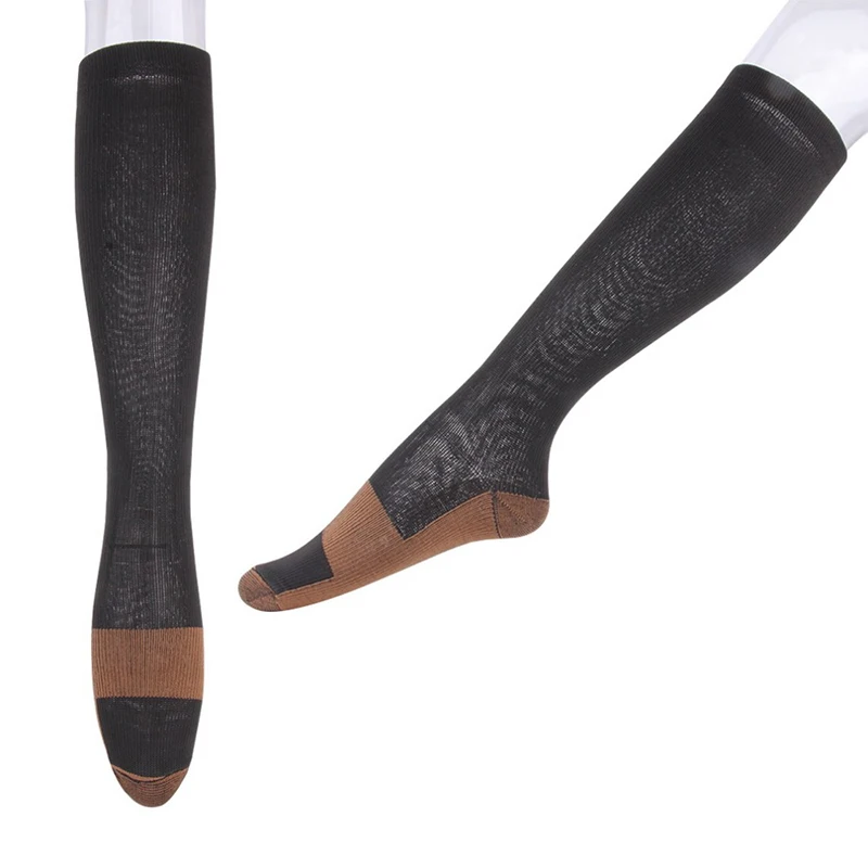 Anti-Fatigue Miracle Copper Unisex Socks Compression Foot Pain Relief Soft Anti Fatigue Magic Socks Knee High Stockings AC0189 (3)
