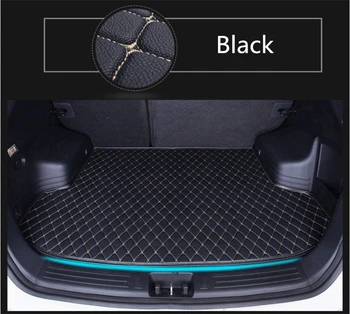 

Auto Cargo Liner Trunk Mats For BMW 1 Series 118 120 125 2017 2018 Car Boot Mat High Quality Brand New Embroidery Leather