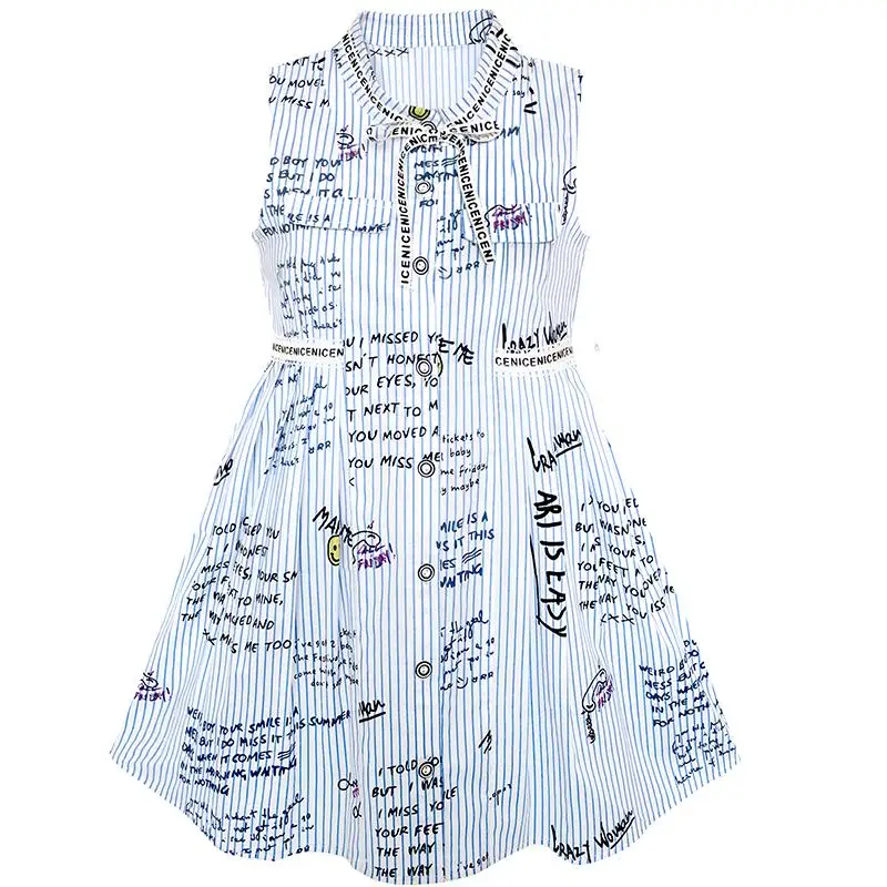 Sunny Fashion платья для девочек новогодние костюмы Школьная форма Письмо Рукавов