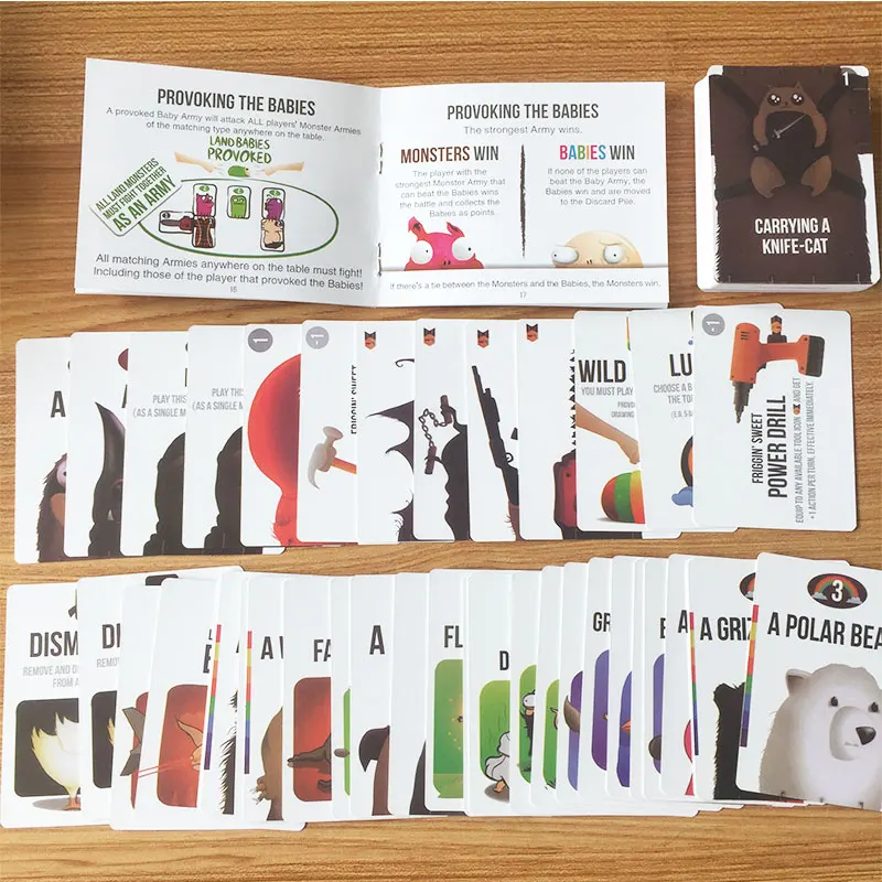 

Bear and baby Family Party Game Cards Basic And NSFW Expansion Pack Board Game Kids Toys