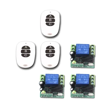 

Hot Sales DC 12V 1CH Mini RF Wireless Remote Control Switch 3Key Transmitter 10A Small Receiver with Case Free Shipping