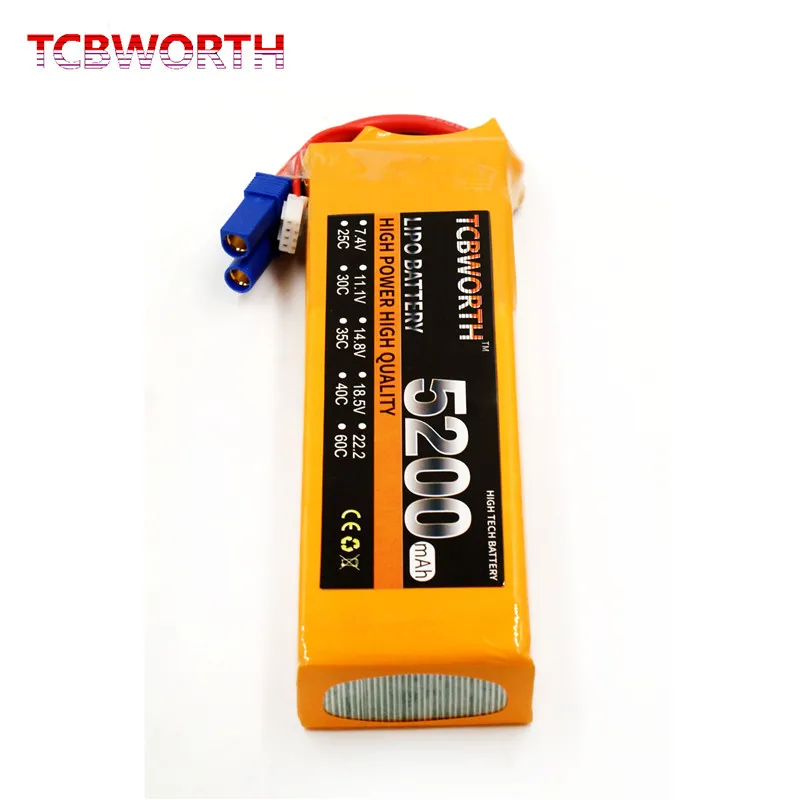 

TCBWORTH RC Lipo Battery 11.1V 5200mAh 40C-80C 3S FOR RC Airplane Drone Aircraft Car Boat 3s High Rate Cell battery LiPo 3S AKKU