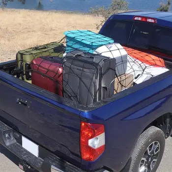 

2019 New Luggage Net 120x90cm Bungee Cargo Net Strech Super Duty Mesh Holds Adjustable Hooks for Rooftop Cargo Carrier