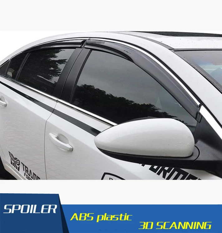 

For Sentra Plastic Window Visor Vent Shades Sun Rain Deflector Guard For Sentra Auto Accessories 4PCS/SET 2012-2015
