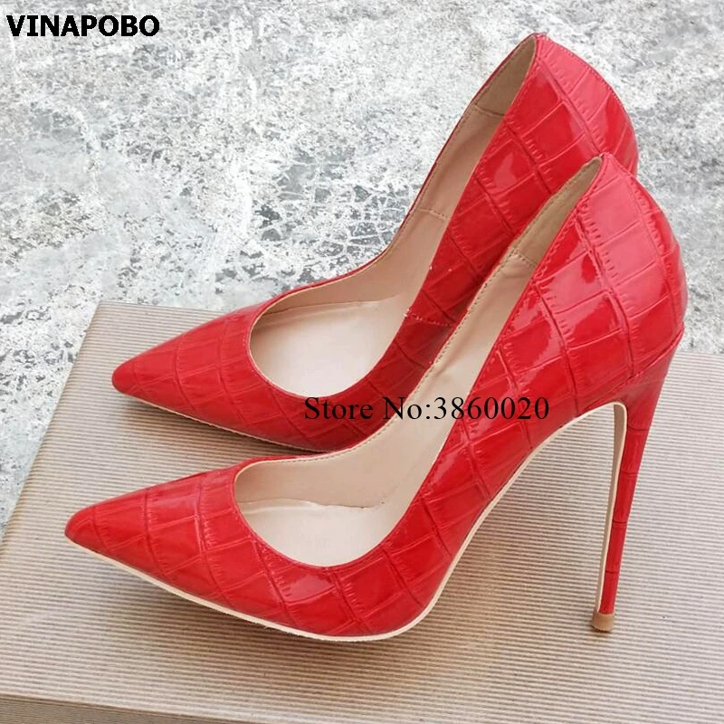 1Keshangjia-sexy-high-heel-shoes-12cm-red-snake-print-patent-leather-pointed-wedding-shoes-bride-shallow (1)