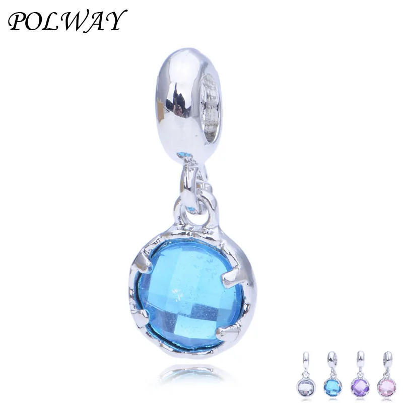 

2pc/Lot Charms Opal for Jewelry Making DIY Fit Pandora Charm Bracelet & Dangle Bracelet Pendant Wholesale