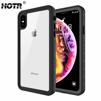 

Phone Case for iphone XS Max 6.5 Waterproof Shockproof Snowproof Case Soft TPU Phone Bag for iphone XS Max 360 Degree Protection