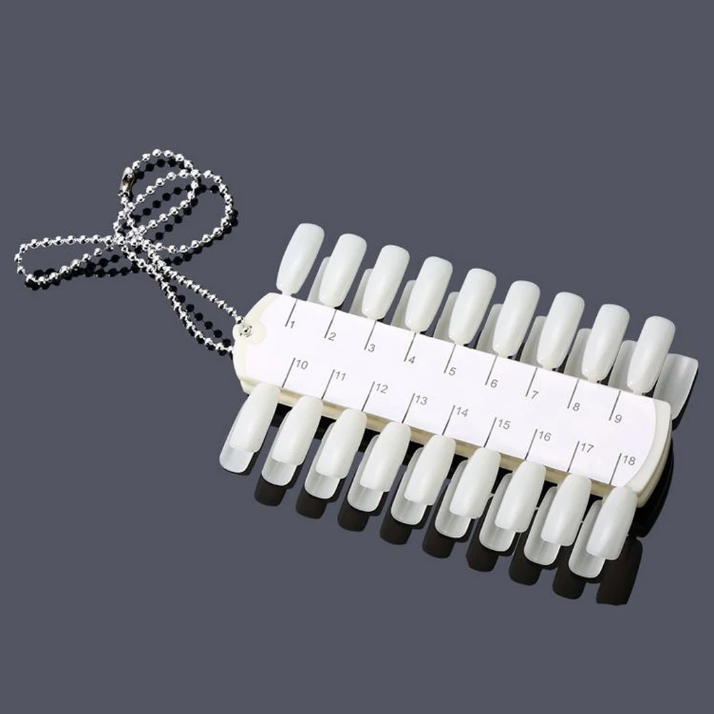 36 Colors Nail Polish Color Palette Display Nail Art Tips Chart Beaded Chain Useful Tools Nail Accesories High quanlity Hot Sale