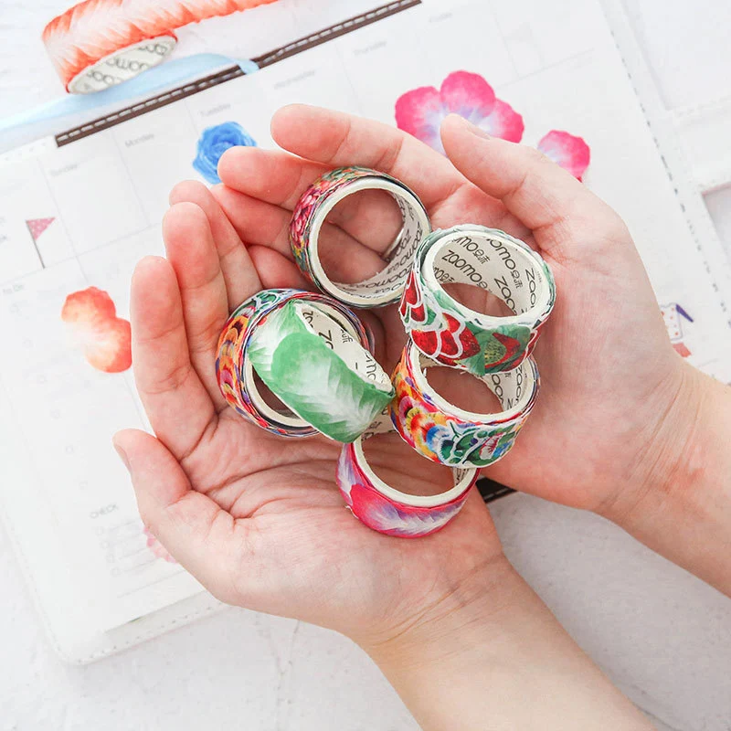 

Cute Kawaii Flower Washi Tape Creative Petal Sticker Adhesive Masking Tape For Scrapbooking Photo Album Home Decoration