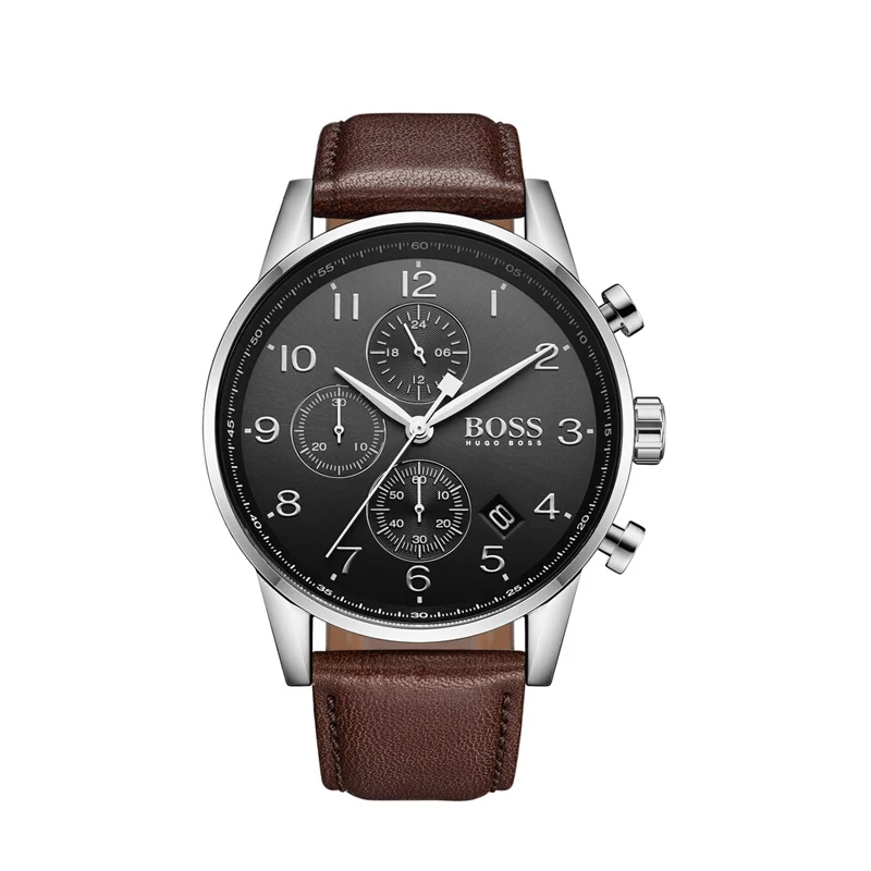 

BOSS Navigator Men Watch Vintage Business Chronograph Watch Mens Quartz Wrist Watch with Leather - HB1513494