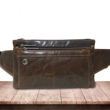 Мужская кожаная сумка с кожаными карманами, вертикальная сумка через плечо, мужская повседневная сумка из воловьей кожи, Мужская поясная сумка, сумка для мобильного телефона, сумка для денег