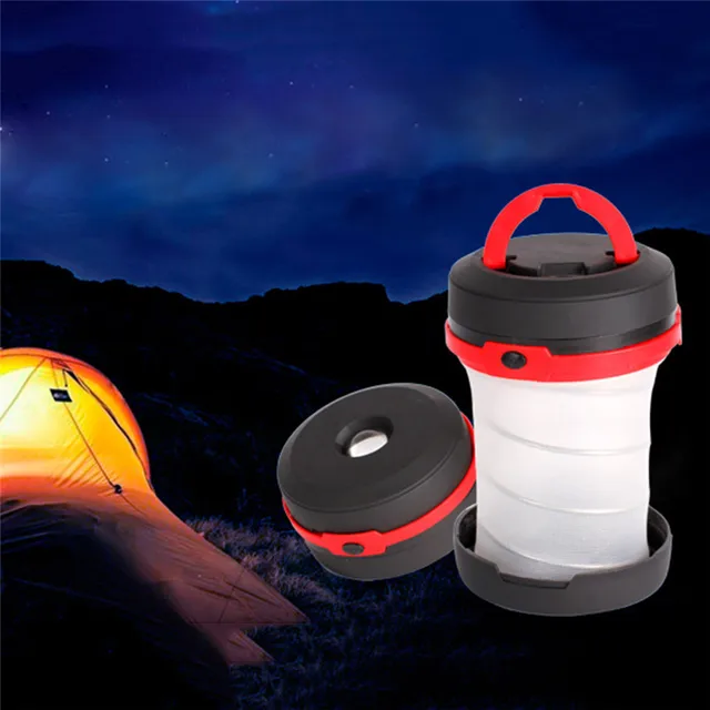 Foldable LED Camping Light Portable Multifunctional Lamp 3W 1.5V 3 Gear Adjustable Extendable